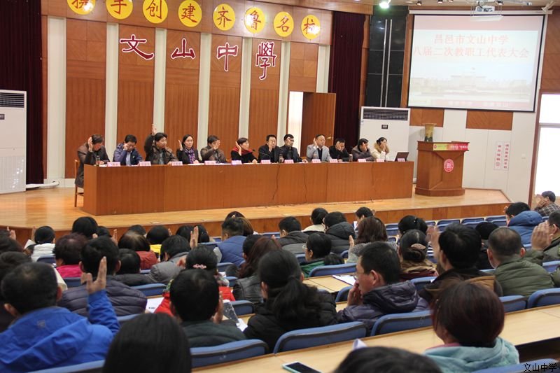 我校隆重召开八届二次教职工代表大会