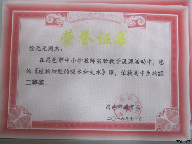 我校十名教师在昌邑市中小学教师实验说课中获奖