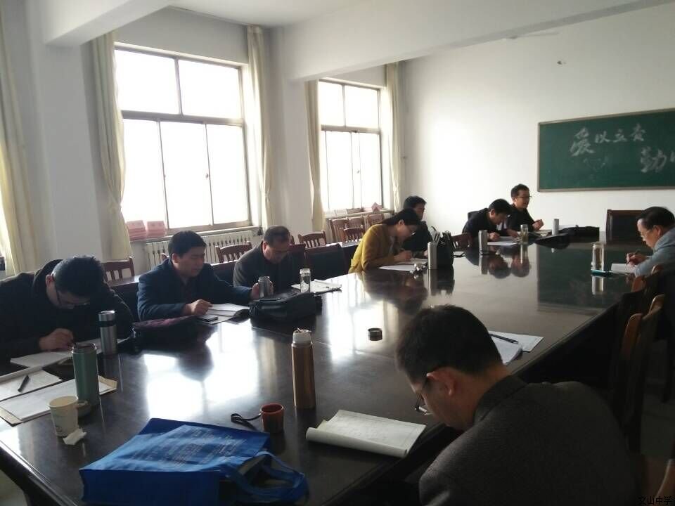 昌邑市教育局教研室到我校高三指导教学工作