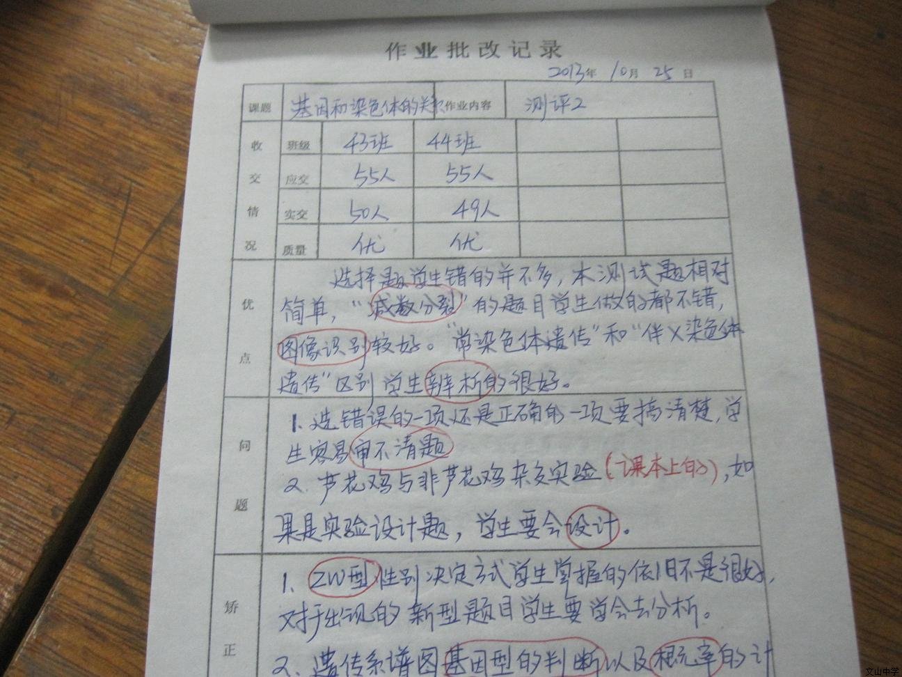 简讯：我校进行青年教师教学常规检查