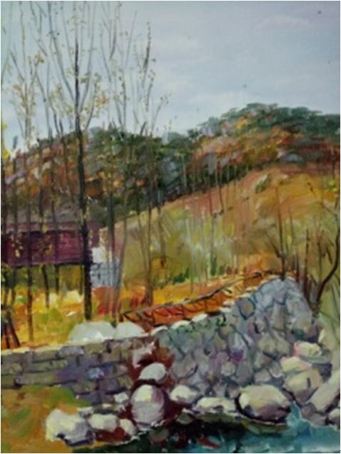 美术学子蒙山行，醉在金秋画意浓