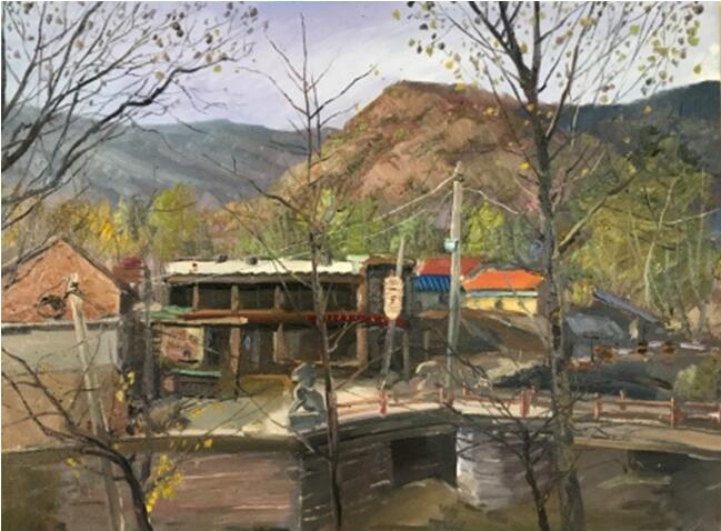 美术学子蒙山行，醉在金秋画意浓