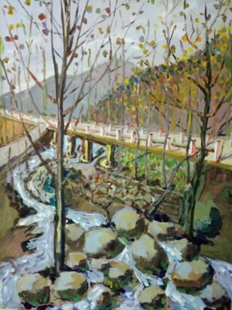 美术学子蒙山行，醉在金秋画意浓