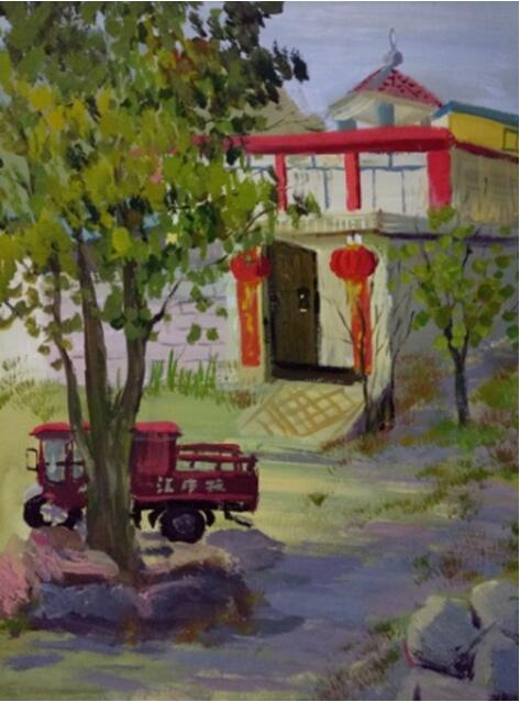 美术学子蒙山行，醉在金秋画意浓