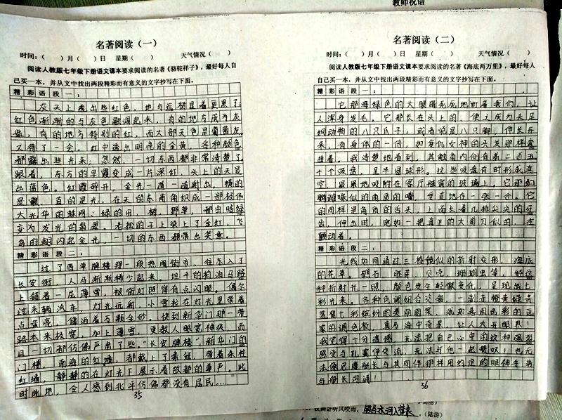 多彩假期 | 昌邑市文山初中：生活因学习而丰富，人生因实践而精彩——昌邑市文山初中优秀作业展示