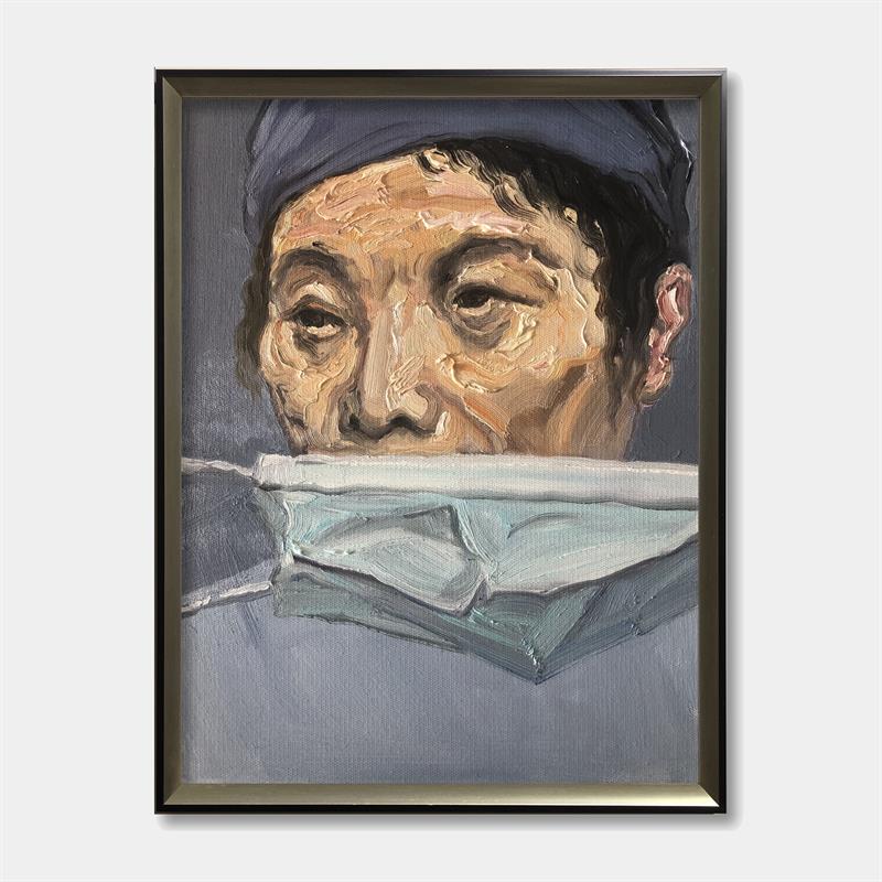 我校美术老师：致敬英雄，善待自然！