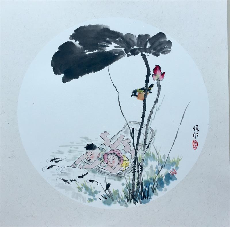 我校美术老师：致敬英雄，善待自然！