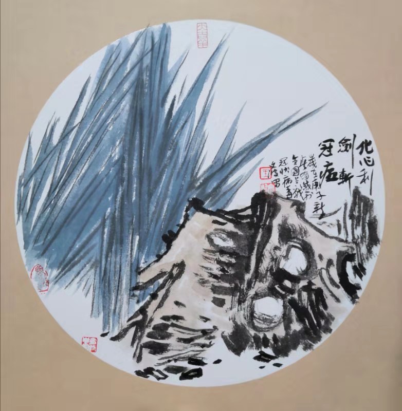 我校美术老师：致敬英雄，善待自然！