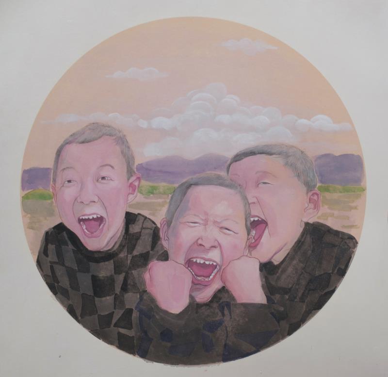 我校美术老师：致敬英雄，善待自然！