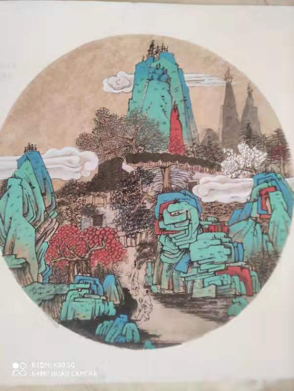 我校美术老师：致敬英雄，善待自然！