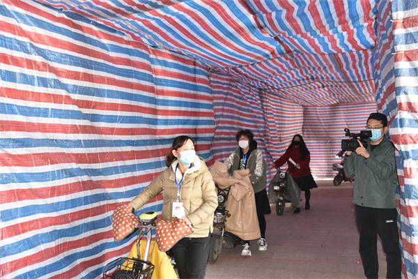 潍坊电视台来我校录制开学防控演练！