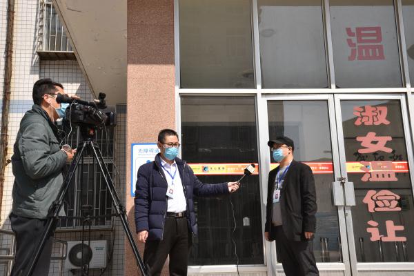 潍坊电视台来我校录制开学防控演练！