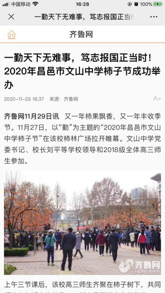 多家媒体报道我校柿子节！