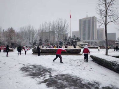 校园文化 | 漫天玉蝶飞，雪后文中别样美！