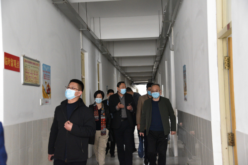 昌邑市教体局对我校进行疫情防控工作进行督查！